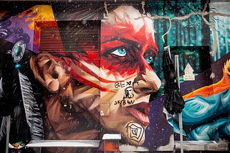 Street art in Vilnius Street art in Vilnius