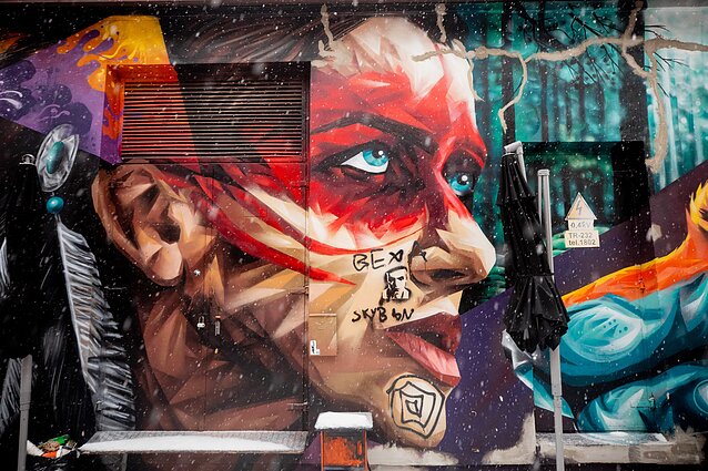 Street art in Vilnius Street art in Vilnius
