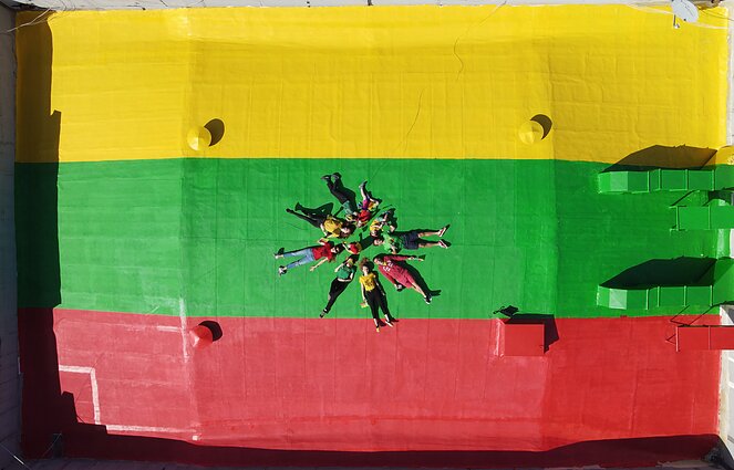 Trispalvė Los Andžele