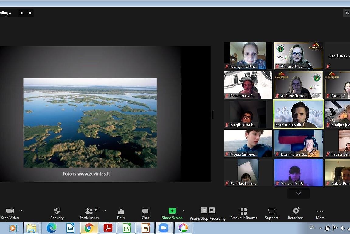 Gintarė Ulevičiūtė, Projekto „Kodas GŽR-2021“ nuotolinis susitikimas