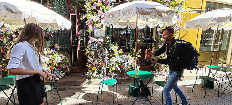 Voldemaro Petersono klipo akimirka