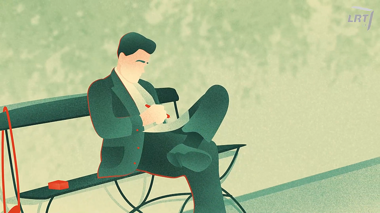 Animacinis filmukas apie Juozą Lukšą-Daumantą