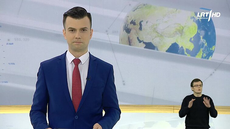 Žinios. Sportas. Orai (su vertimu į gestų k.)