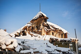 Perkūno alėja 11, sugriautas namas