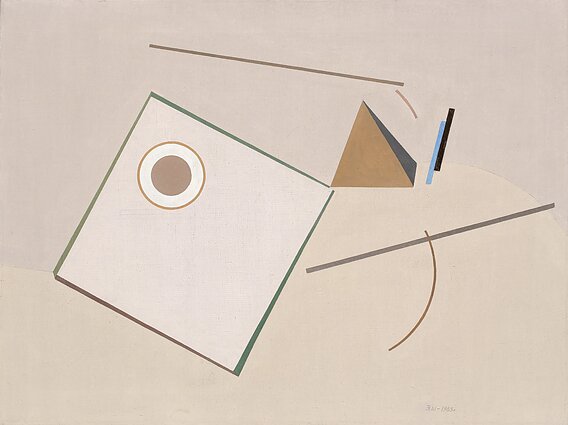 Eduardas Šteinbergas, „Kompozicija“. 1983.  Drobė, aliejus. LNDM