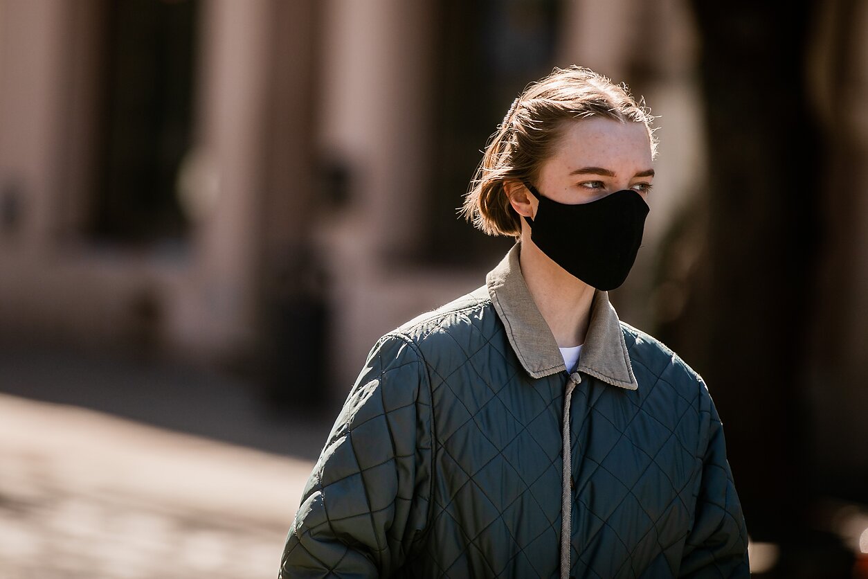 A woman with a facemask (associative image) A woman with a facemask (associative image)