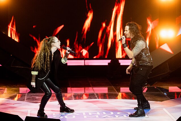 Dainuok su manim. III laida. Jogilė Petronytė ir Jeronimas Milius – „Rebel Yell“