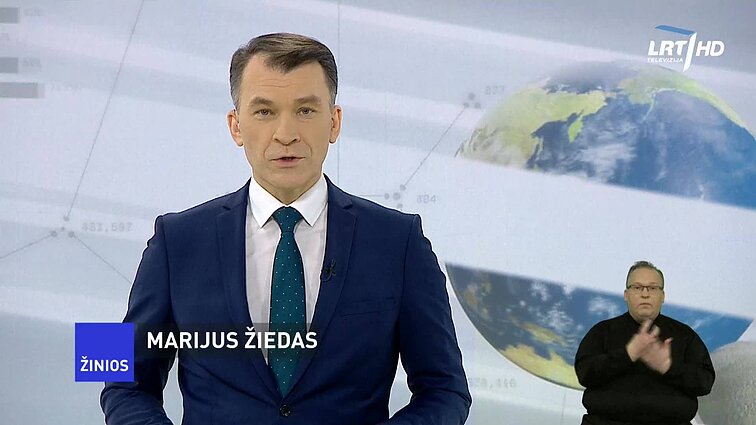 Žinios. Sportas. Orai (su vertimu į gestų k.)