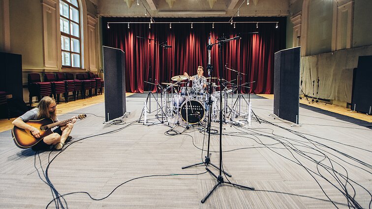 Roberto Semeniuko albumo įrašų akimirka