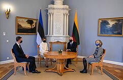 Lietuvos prezidentas Gitanas Nausėda priima Estijos prezidentę Kersti Kaljulaid Lietuvos prezidentas Gitanas Nausėda priima Estijos prezidentę Kersti Kaljulaid