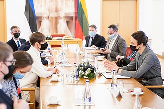 Estijos prezidentė Kersti Kaljulaid lankosi Seime Estijos prezidentė Kersti Kaljulaid lankosi Seime
