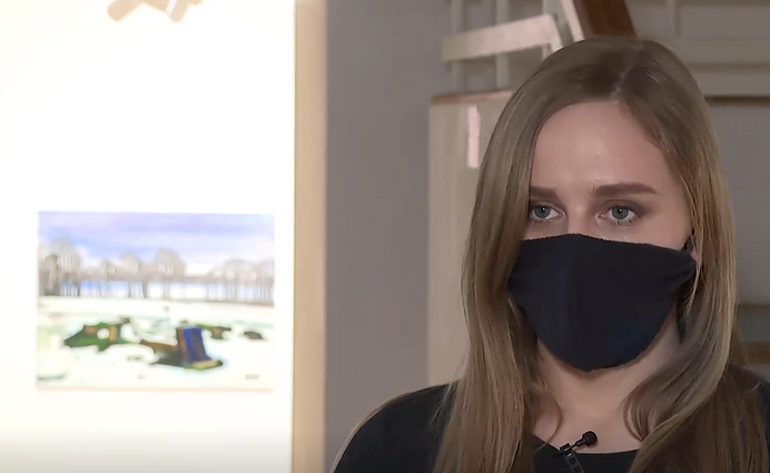 Tapytojos Ganusauskaitės paroda „Sija raiste“: kol kas eksponuojama virtualiai, tačiau tikimasi duris atverti ir gyvai