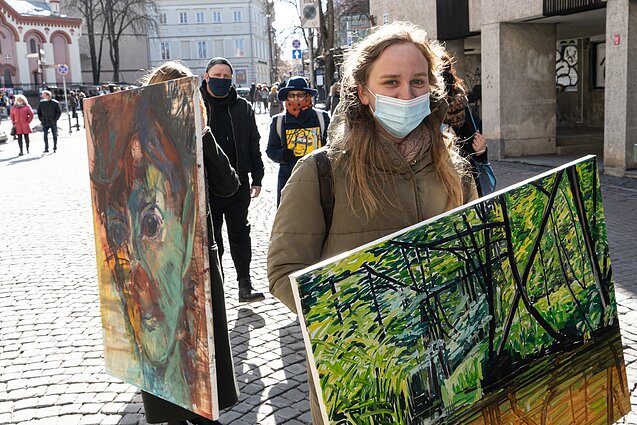 Protestas „Einanti paroda“