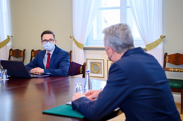 Gitanas Nausėda ir Darius Vedrickas