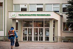 Pradinukai grįžta į mokyklą. 