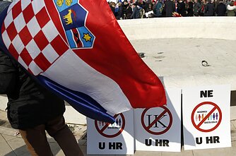 Protestai prieš Stambulo konvenciją Kroatijoje. 2018 metai.
