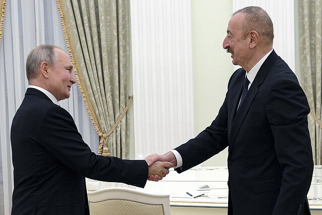 Vladimir Putin and Ilham Aliyev