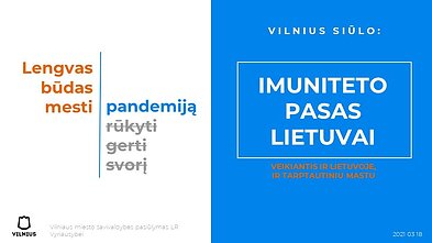 Imuniteto pasas Vilniuje