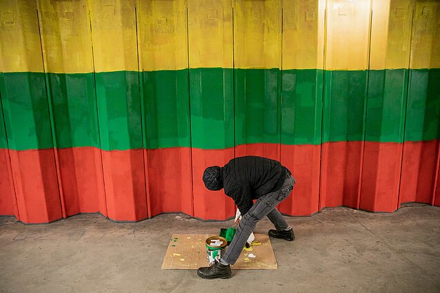 Vilniuje sunaikintas LGBT skirtas kūrinys Vilniuje sunaikintas LGBT skirtas kūrinys
