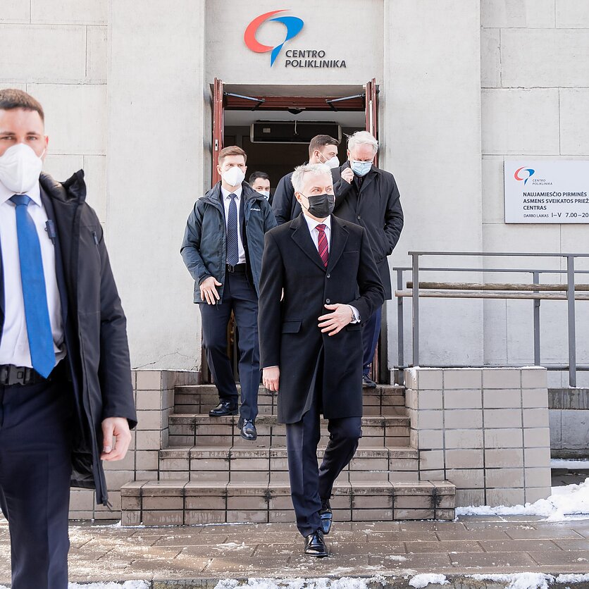 D. Umbraso  / LRT nuotr., Prezidentas Gitanas Nausėda „AstraZeneca“ vakcina paskiepytas nuo COVID-19