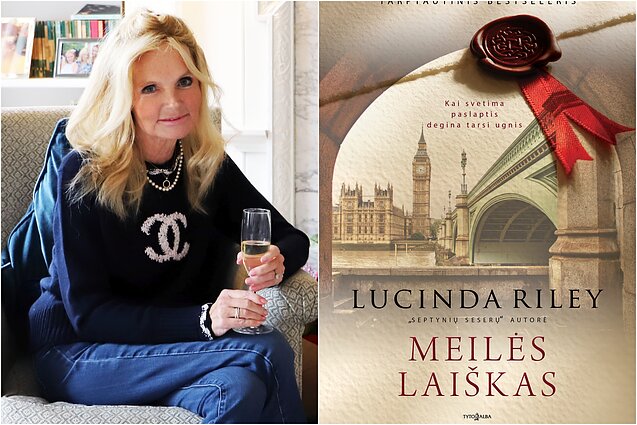 Lucinda Riley ir knygos viršelis
