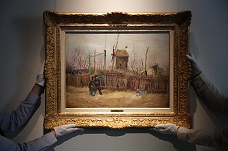 Vincentas van Goghas, „Gatvės scenos Monmartre“