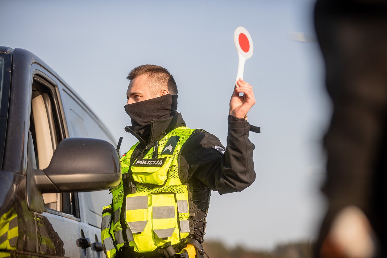 Police checkpoint Police checkpoint