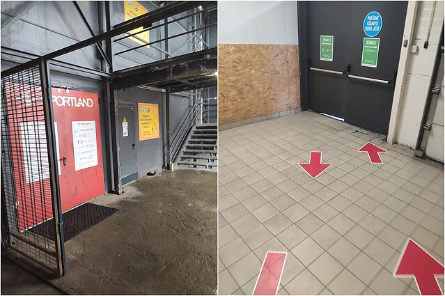 Žinios. Prekybos centrų parduotuvės randa būdus vėl dirbti ir įkuria įėjimus iš lauko – tikina reikalavimų nepažeidžiantys