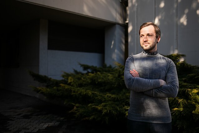 Член Сейма, председатель комитета по правам человека и ЛГБТ-активист Томас Витаутас Раскявичюс.