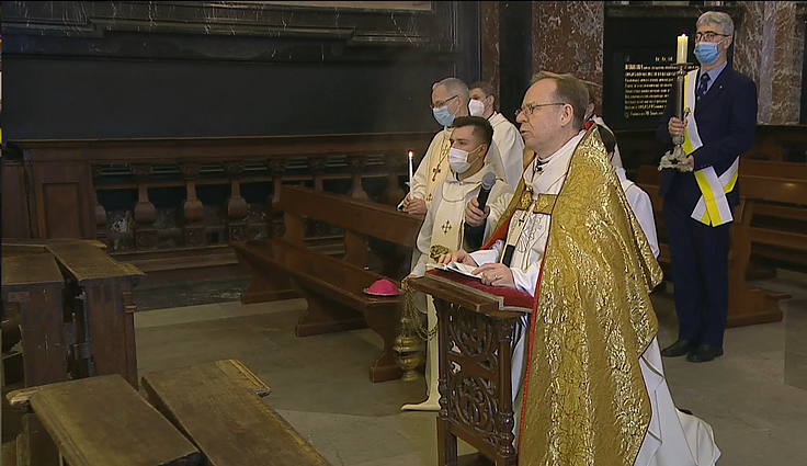 Paskutinės vakarinės šv. Mišios iš Vilniaus Šv. Vyskupo Stanislovo ir Šv. Vladislovo arkikatedros bazilikos