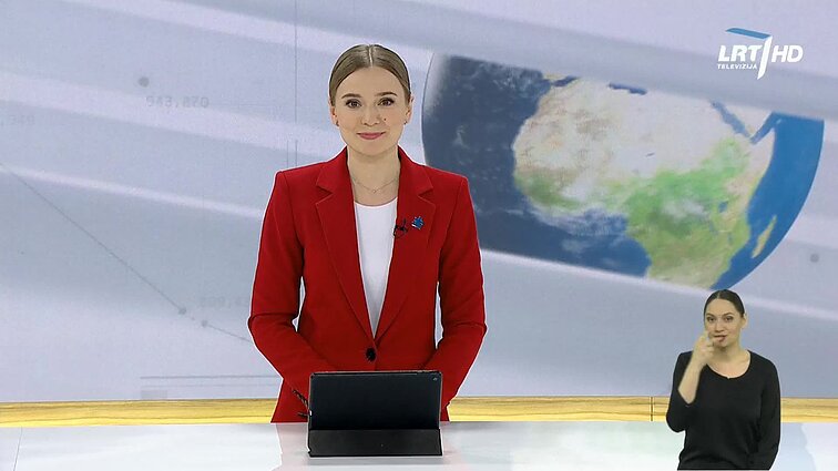Žinios. Sportas. Orai (su vertimu į gestų k.)