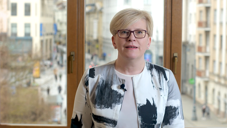 Ministrės pirmininkės Ingridos Šimonytės kreipimasis ir sveikinimas šv. Velykų proga