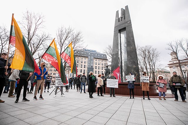 Antradienį Vilniuje prie Vyriausybės rūmų surengtas protestas Antradienį Vilniuje prie Vyriausybės rūmų surengtas protestas