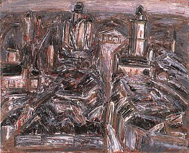 Aloyzas Stasiulevičius, „Vilnius nuo Gedimino kalno“, (1999, drobė, aliejus) Aloyzas Stasiulevičius, „Vilnius nuo Gedimino kalno“, (1999, drobė, aliejus)