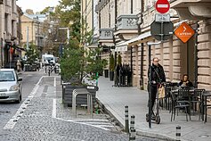 "Humanised" street in central Vilnius "Humanised" street in central Vilnius