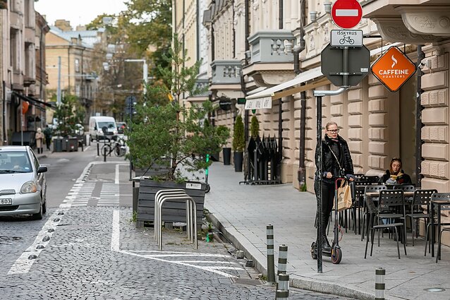 "Humanised" street in central Vilnius "Humanised" street in central Vilnius