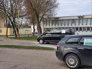 „Achemos“ darbuotojų protesto akcija