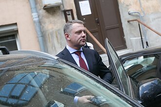 Eligijus Masiulis 2016-ųjų gegužės 12 dieną, po kratos jo namuose