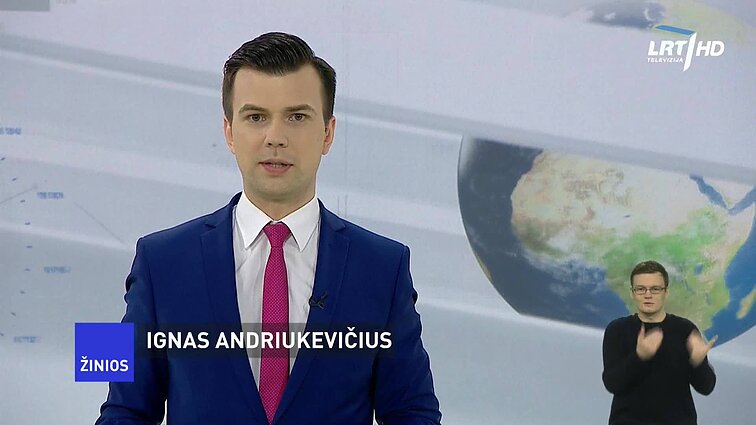 Žinios. Sportas. Orai (su vertimu į gestų k.)