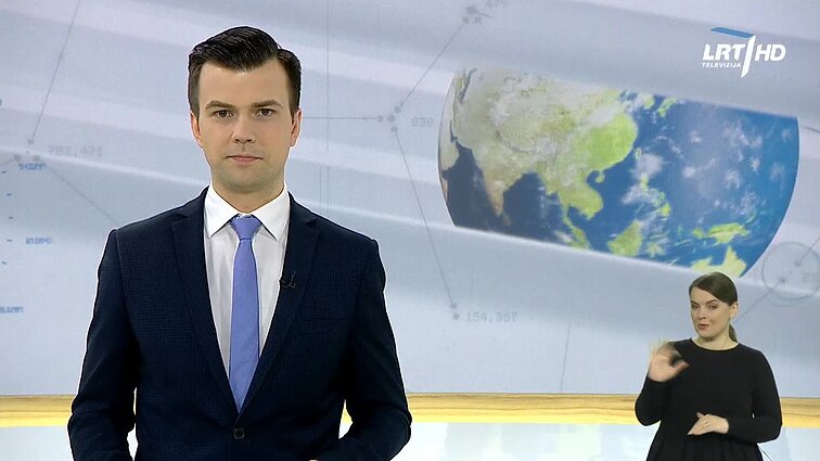 Žinios. Sportas. Orai (su vertimu į gestų k.)