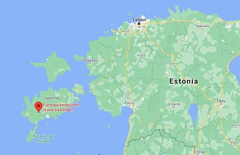 The alleged mid point of Europe in Estonia.