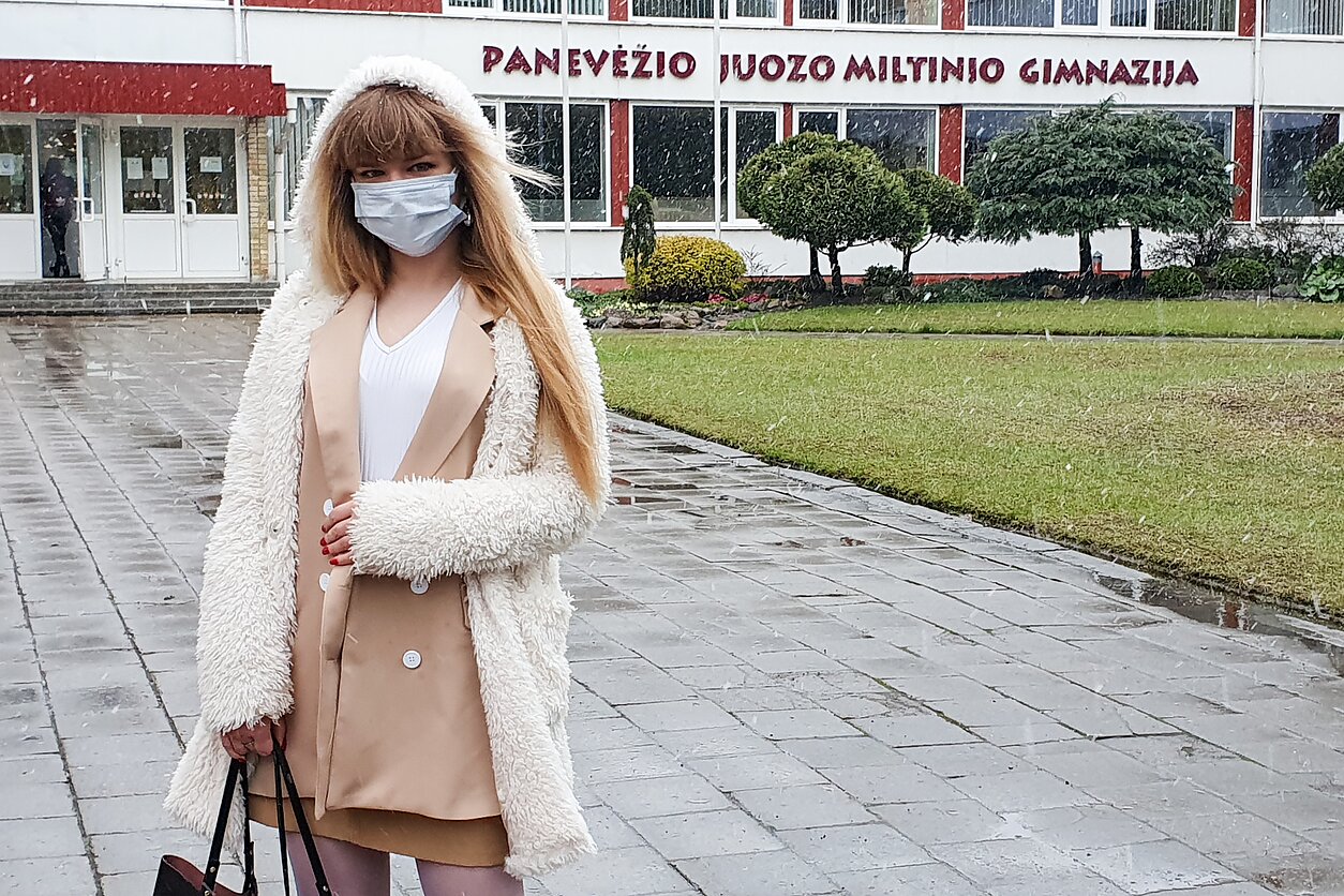 Panevėžio abiturientai grįžta į klases. A. Rakauskaitė.