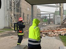 Gaisras Vakarų medienos grupės komplekse