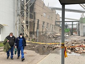 Gaisras Vakarų medienos grupės komplekse