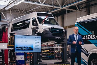 Altas Auto elektrinių autobusų pristatymas Altas Auto elektrinių autobusų pristatymas