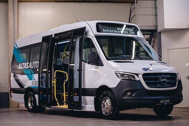 Altas Auto elektrinių autobusų pristatymas Altas Auto elektrinių autobusų pristatymas