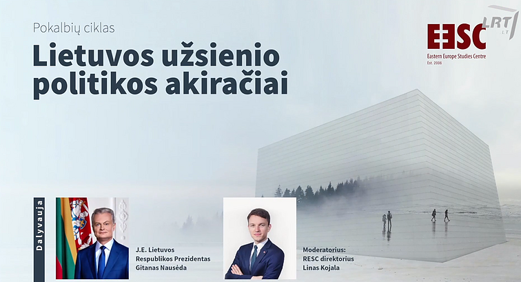 Lietuvos užsienio politikos akiračiai su prezidentu Gitanu Nausėda
