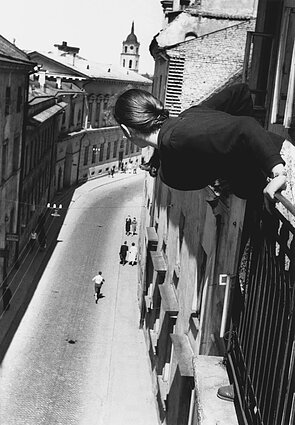 Maratonas Universiteto gatvėje. Vilnius, 1959