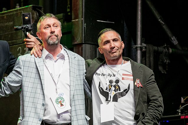 Romekas Sorokinas, renginyje dalyvavęs Latvijos judėjimo „Pro Family“ atstovas