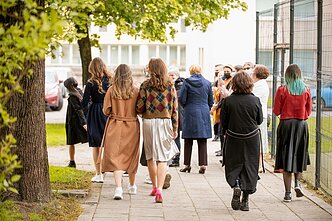 Mokykla. Simono Daukanto gimnazija. Paskutinis skambutis. 